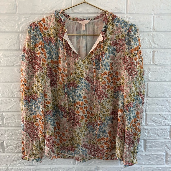 Rebecca Taylor Ava Floral Silk Top - Picture 3 of 13